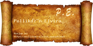 Pellikán Elvira névjegykártya
